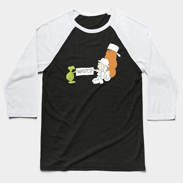 Wasted Baseball T-Shirt by ThirteenthFloor